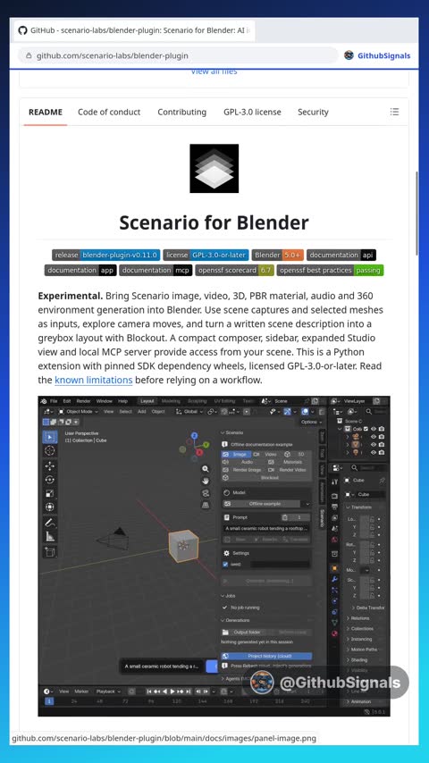 Video preview for scenario-labs/blender-plugin