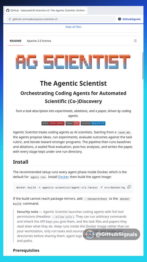 Video preview for sakanaai/ai-scientist-v3