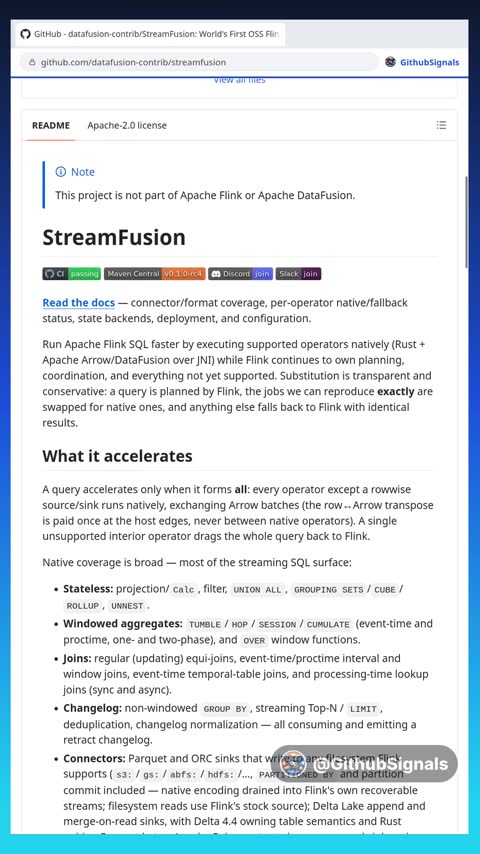 Video preview for datafusion-contrib/streamfusion