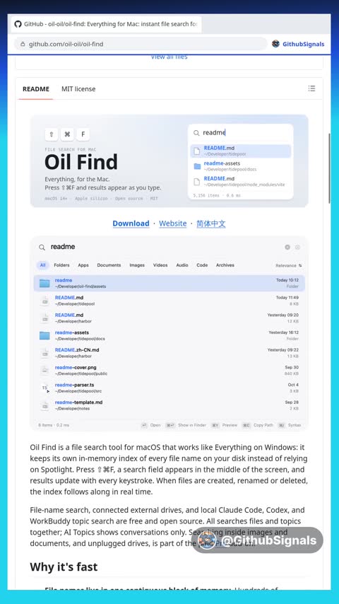 Video preview for oil-oil/oil-find