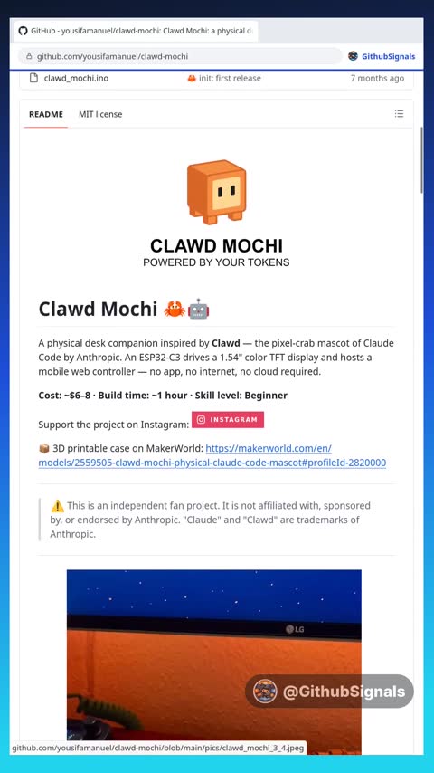 Video preview for yousifamanuel/clawd-mochi