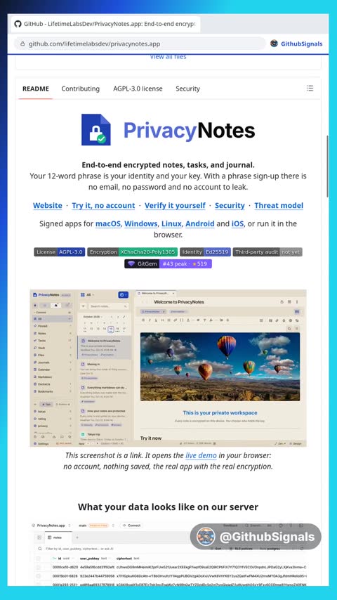 Video preview for lifetimelabsdev/privacynotes.app