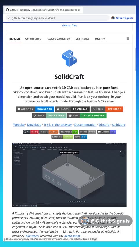 Video preview for tangency-labs/solidcraft