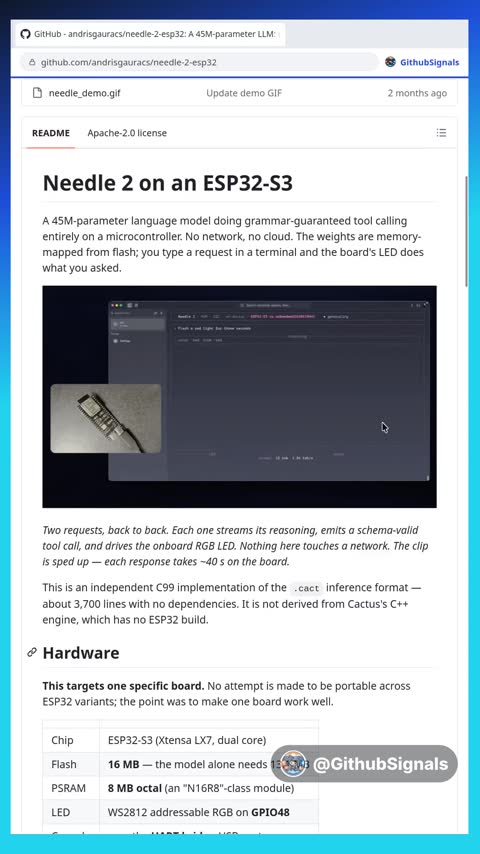 Video preview for andrisgauracs/needle-2-esp32