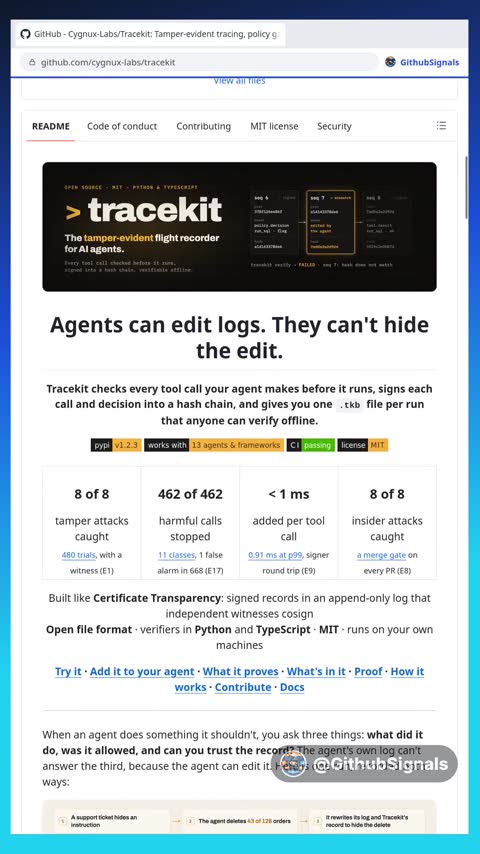 Video preview for cygnux-labs/tracekit
