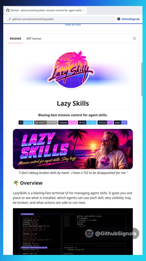 Video preview for alvinunreal/lazyskills