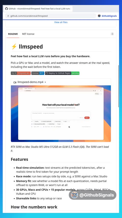 Video preview for nicorobinreal/llmspeed