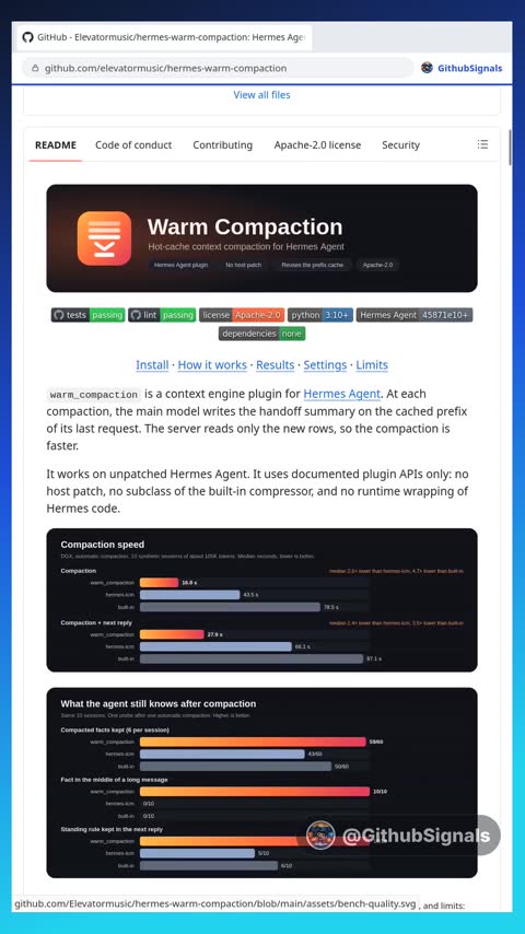 Video preview for elevatormusic/hermes-warm-compaction