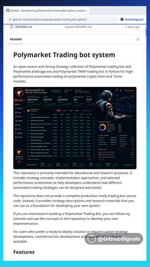 Video preview for benj4mincup/polymarket-trading-bot-python