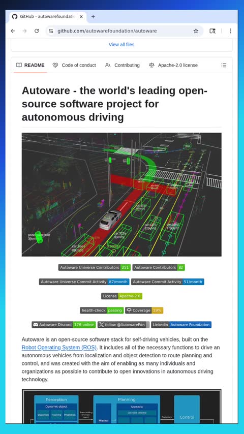 Video preview for autowarefoundation/autoware