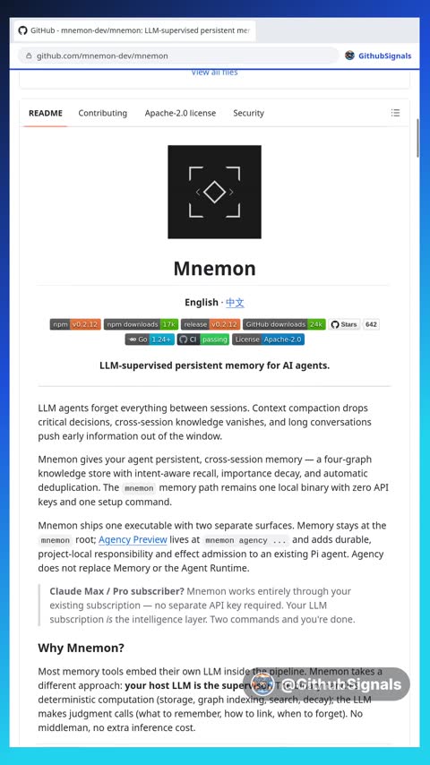 Video preview for mnemon-dev/mnemon