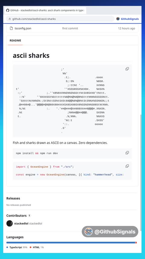 Video preview for stackedlol/ascii-sharks
