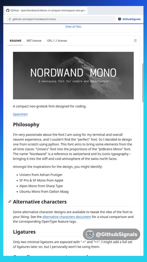 Video preview for tywr/nordwand-mono