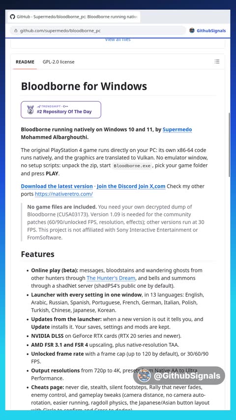 Video preview for supermedo/bloodborne_pc