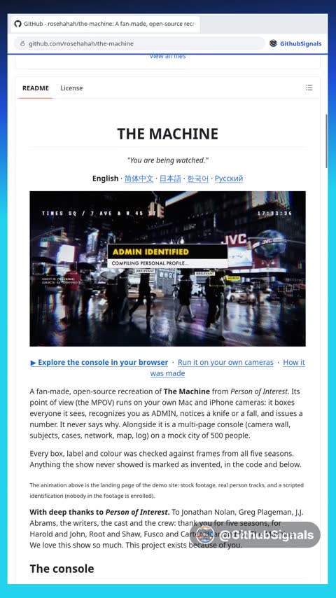 Video preview for rosehahah/the-machine