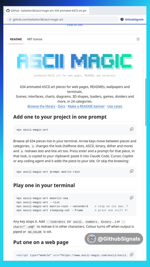 Video preview for kailashsr38/ascii-magic-art