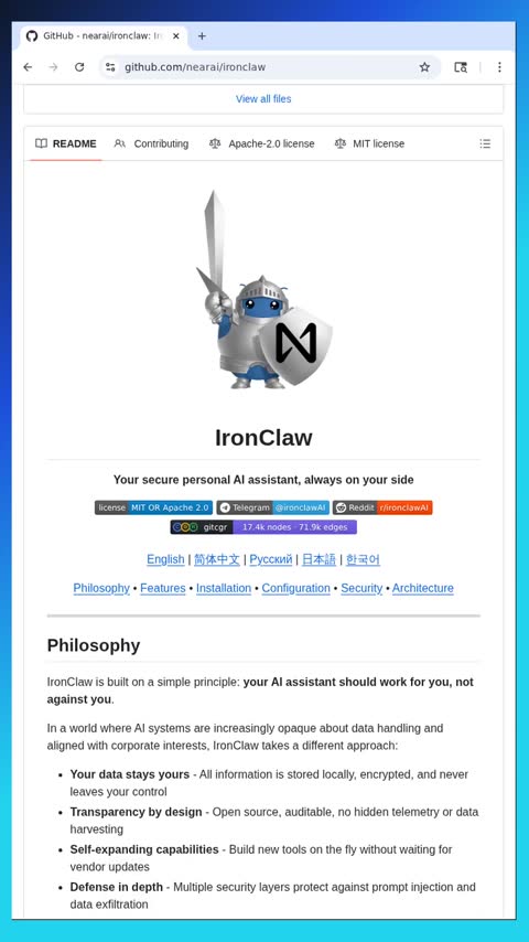 Video preview for nearai/ironclaw