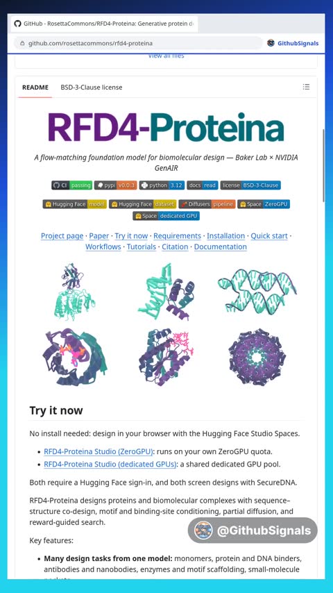 Video preview for rosettacommons/rfd4-proteina