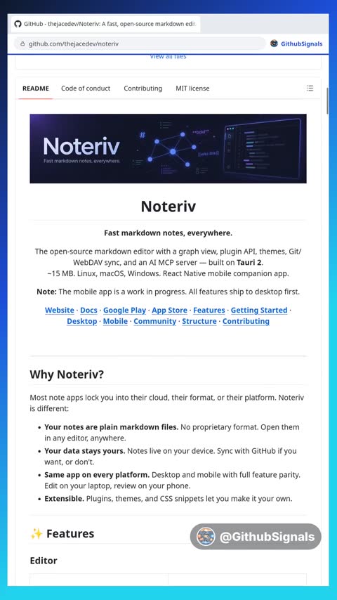 Video preview for thejacedev/noteriv