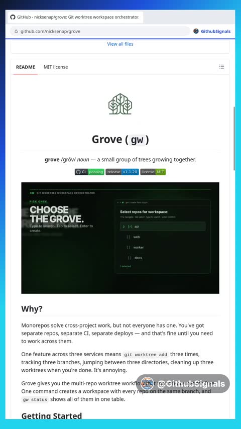 Video preview for nicksenap/grove