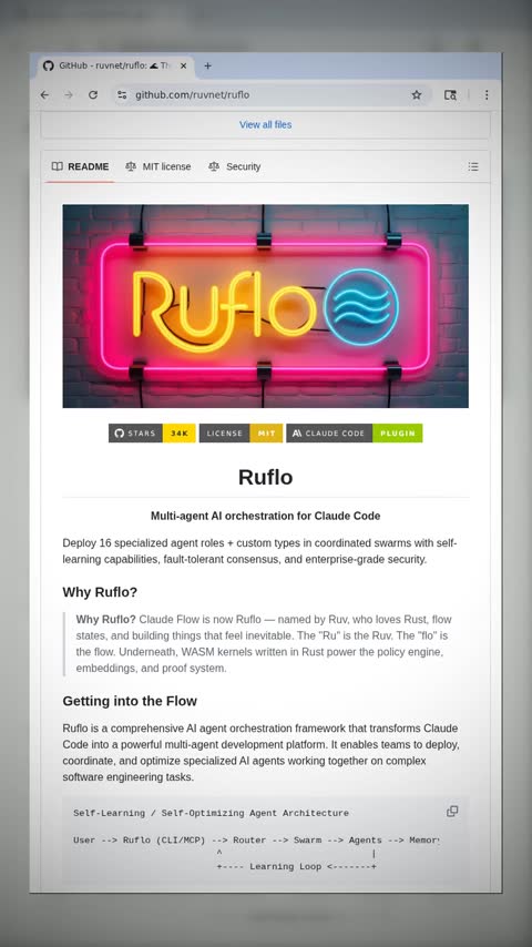 Video preview for ruvnet/ruflo