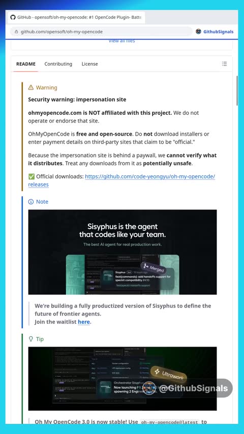 Video preview for opensoft/oh-my-opencode