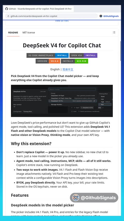 Video preview for vizards/deepseek-v4-for-copilot