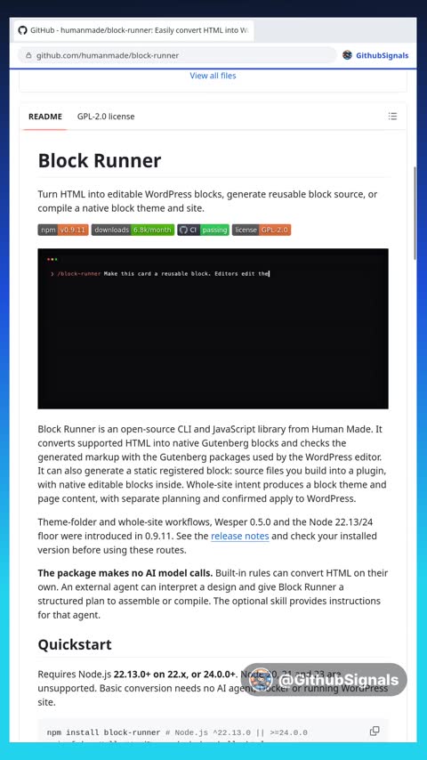 Video preview for humanmade/block-runner