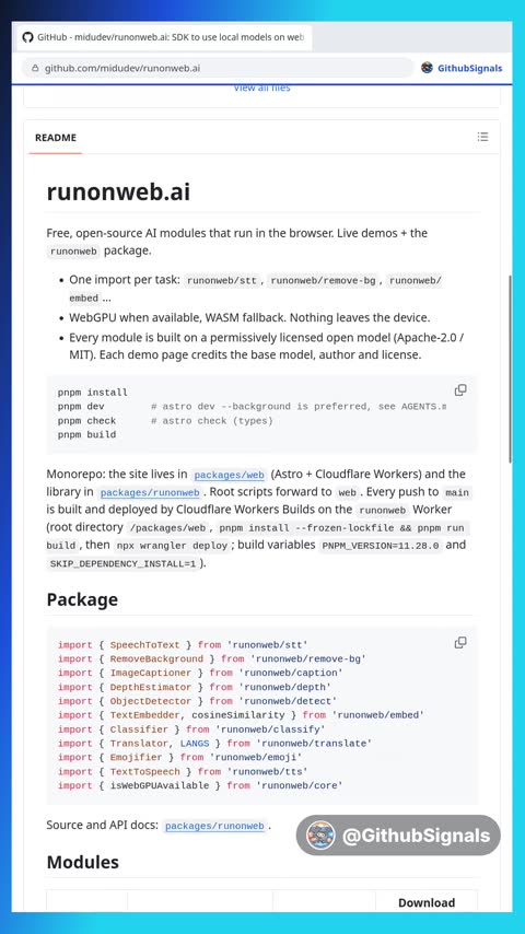 Video preview for midudev/runonweb.ai
