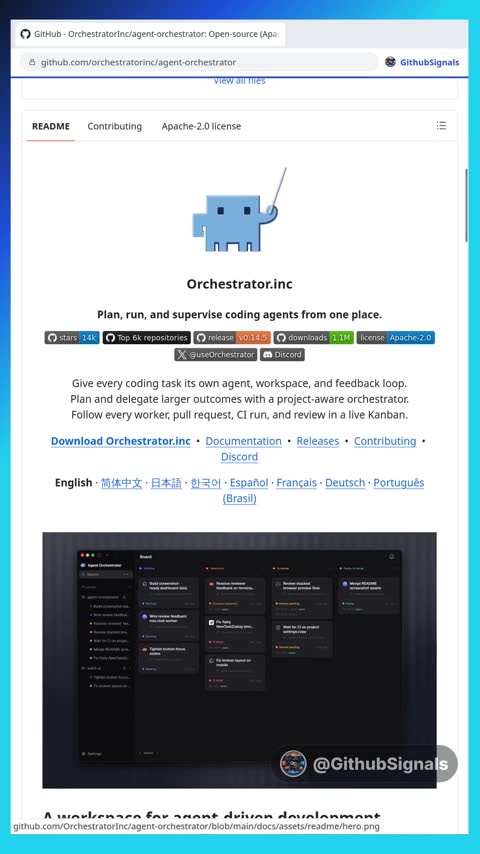Video preview for orchestratorinc/agent-orchestrator