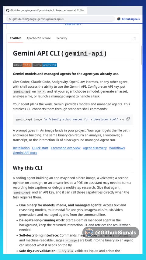 Video preview for google-gemini/gemini-api-cli