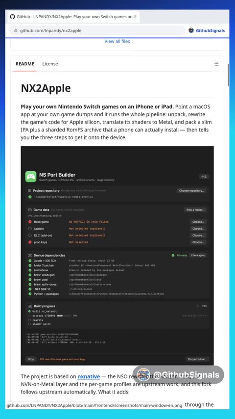 Video preview for lnpandy/nx2apple