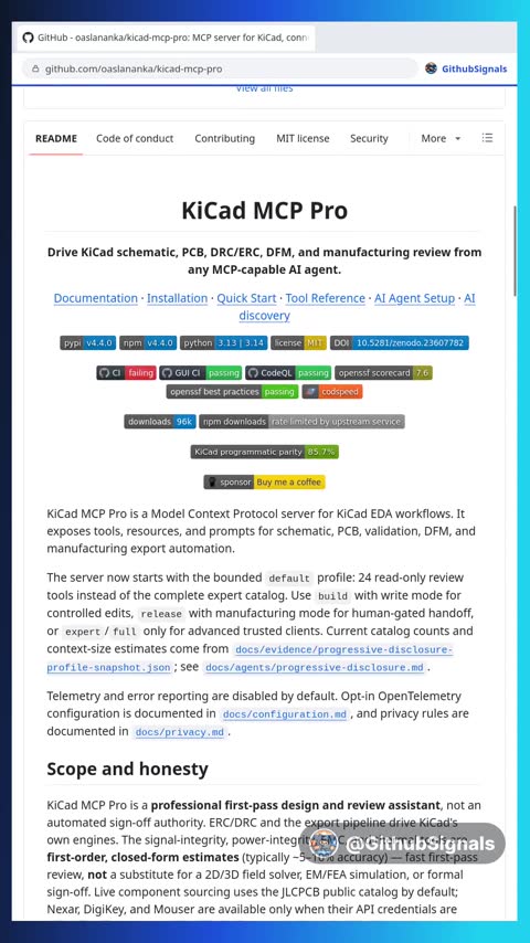 Video preview for oaslananka/kicad-mcp-pro