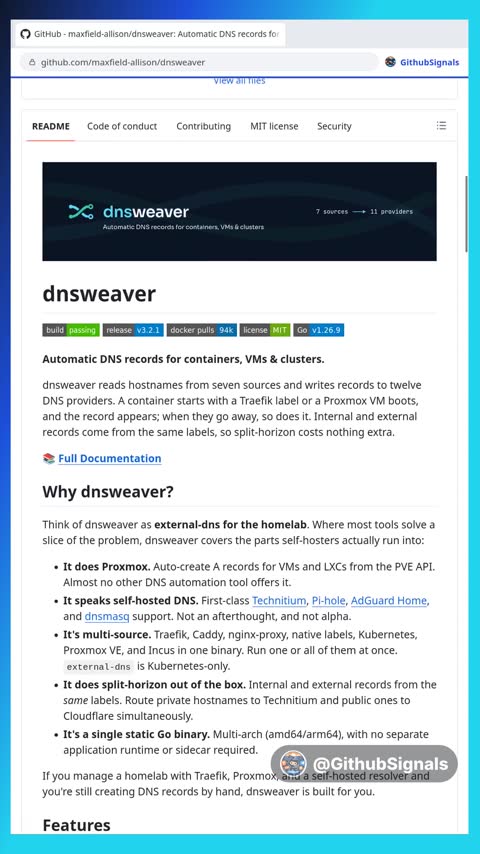 Video preview for maxfield-allison/dnsweaver