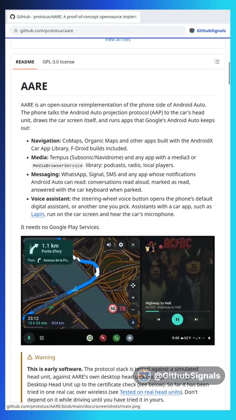 Video preview for prototux/aare