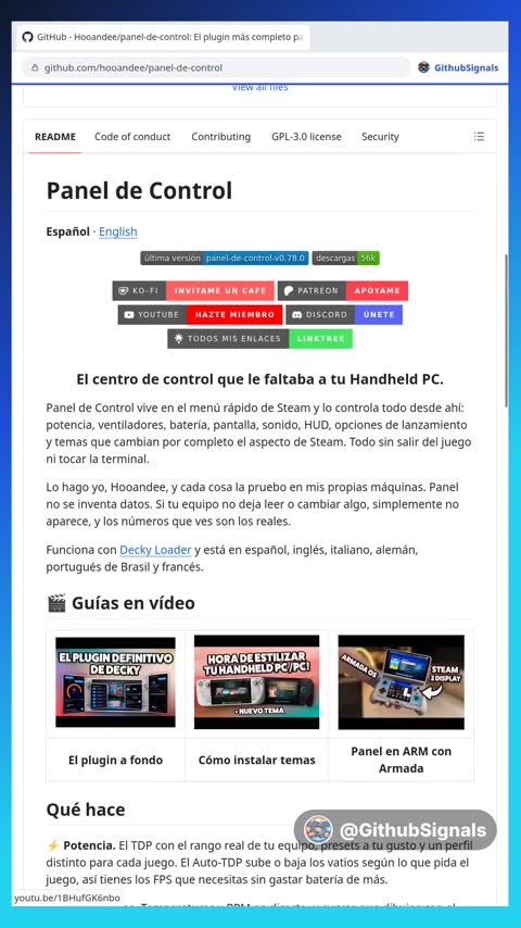 Video preview for hooandee/panel-de-control