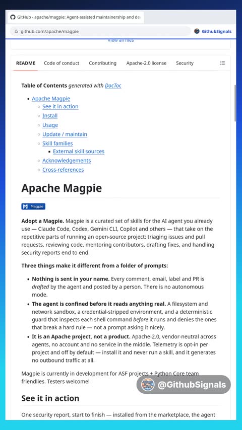 Video preview for apache/magpie