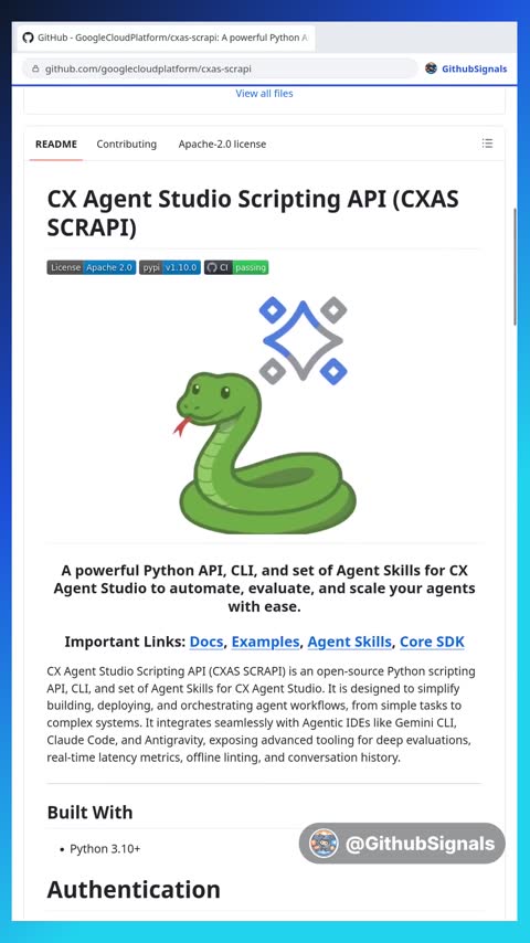 Video preview for googlecloudplatform/cxas-scrapi