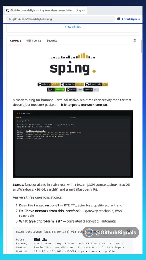 Video preview for lambdabytes/sping