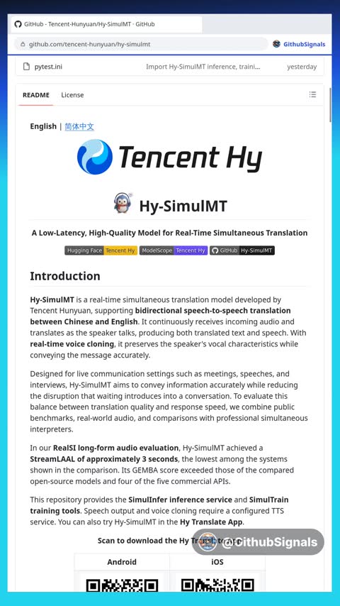Video preview for tencent-hunyuan/hy-simulmt