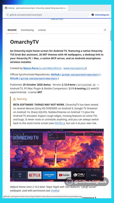 Video preview for piermark/omarchytv