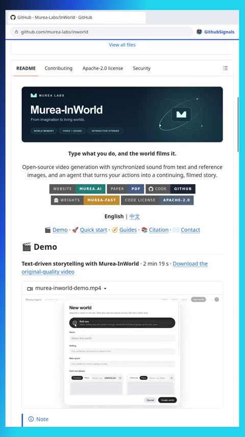 Video preview for murea-labs/inworld