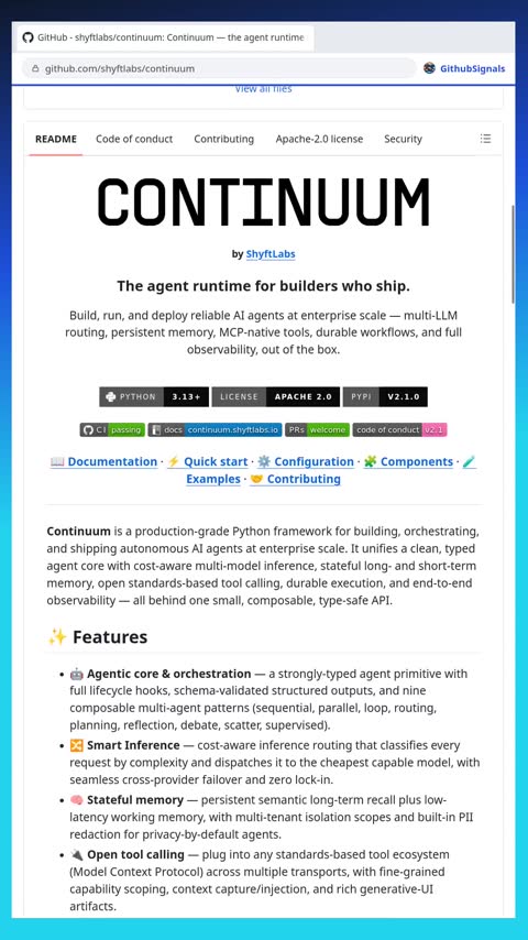 Video preview for shyftlabs/continuum