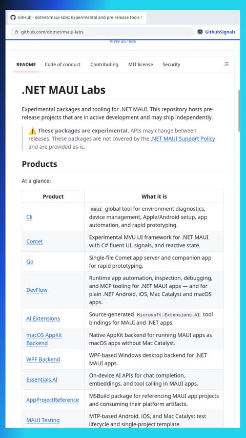 Video preview for dotnet/maui-labs