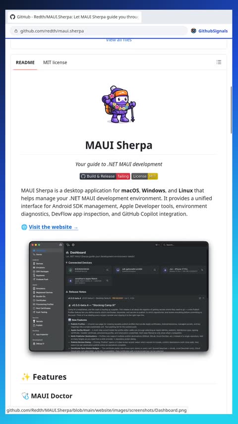 Video preview for redth/maui.sherpa