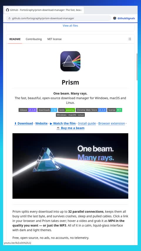 Video preview for fortography/prism-download-manager