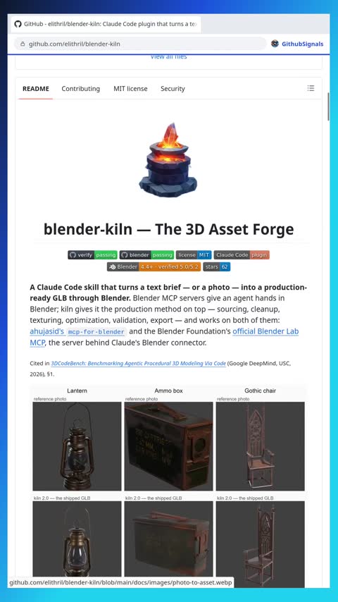 Video preview for elithril/blender-kiln