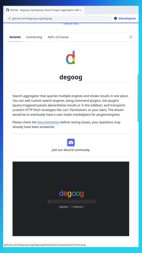 Video preview for degoog-org/degoog