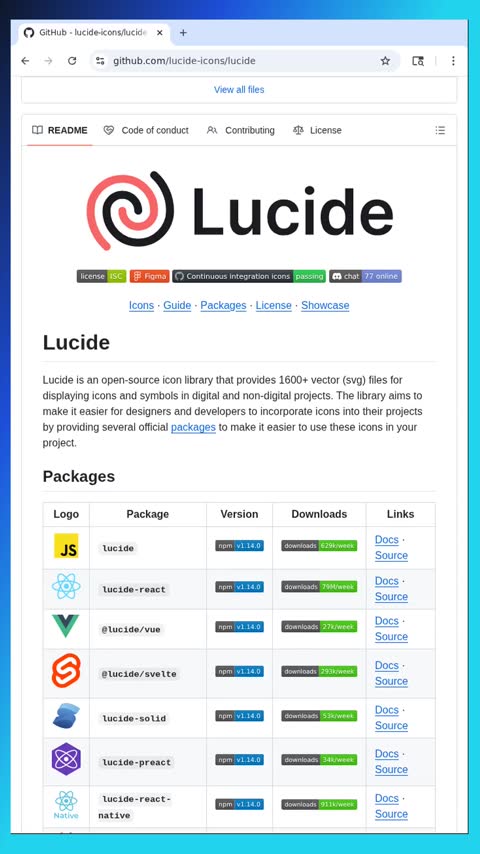 Video preview for lucide-icons/lucide