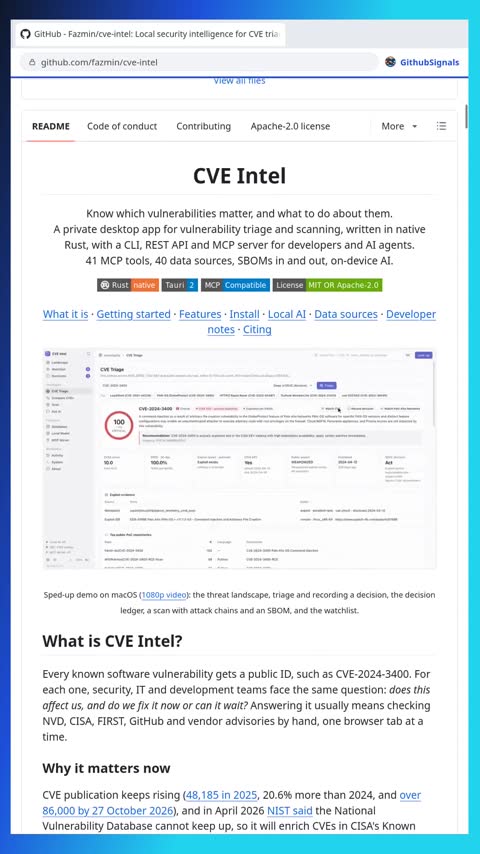 Video preview for fazmin/cve-intel